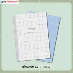 Sổ may gáy bìa bồi A6 Hải Tiến 200 trang MINIMAL 8991 - Định lượng 70gsm
