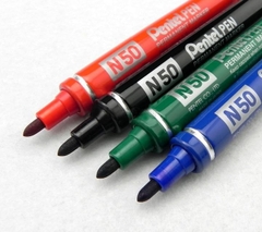 [CHÍNH HÃNG] Bút dạ dầu Pentel N50 - Viết được trên nhiều chất liệu, Mực nhanh khô, không nhòe khi thấm nước