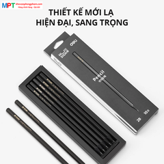 Bút chì Nusign Deli NS722-2B - Lõi đen cao cấp, thân bút hình lục giác