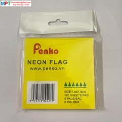 Giấy nhớ PENKO 3x3 - Kích thước 76 x 76mm - 5 màu quang