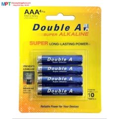 Vỉ 4 viên pin AAA Double A Super Alkaline