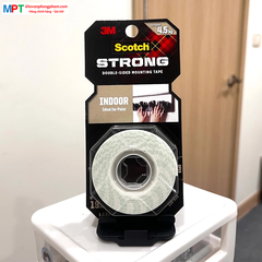 Băng dính hai mặt chịu lực dùng trong nhà 3M SCOTCH 110-S19 - Kích thước: 19mmx1.5m, chịu trọng tải 4,5kg - Nhập khẩu bởi 3M Việt Nam