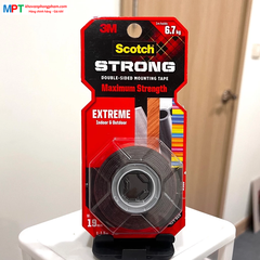 Băng dính hai mặt siêu chịu lực 3M SCOTCH 414-S19 - Kích thước: 19mm x 1.5m, chịu trọng tải 6,7kg - Nhập khẩu bởi 3M Việt Nam