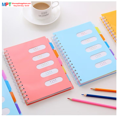 Sổ lò xo B5 có phân trang Heeton D16-653 - Kích thước: 177x256mm