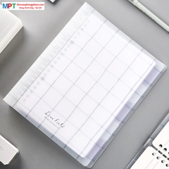 Sổ Binder còng nhựa dòng kẻ 4 ly ngang Campus Line Filed khổ A5 - 50 tờ đơn