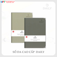 Sổ bìa da DAILY 5 - 160 trang 8762 - Kích thước 135 x 195mm - Định lượng 70gsm, dòng kẻ ngang