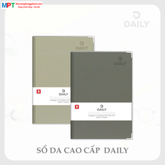 Sổ bìa da DAILY 8 - 240 trang 8793 - Kích thước 175 x 250mm - Định lượng 70gsm, dòng kẻ ngang