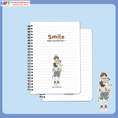 Sổ lò xo Hải Tiến A7 SMILE 200 trang 6768 - Giấy định lượng 80gsm, kích thước 70 x 100 mm