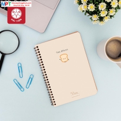 Sổ lò xo bìa nhựa cao cấp VIVA khổ B5 Hải Tiến 200 trang 6546 (KT: 175x250mm) - Kẻ Caro 5x5mm