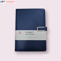 Sổ bìa da cao cấp SUMMIT 8 khuy bấm nam châm 240 trang 8434 - Kích thước: 175x250mm (Khổ B5)