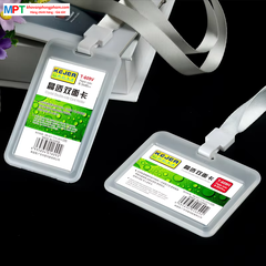 Mặt thẻ nhựa trong T-609V loại dọc - Bỏ vừa thẻ 54x85mm