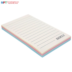 Giấy nhớ 3x5 có dòng kẻ 4 màu Pastel Baoke TZ6002 (127x76mm, 100 tờ)