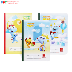Vở 4 ô ly Hồng Hà 80 trang Huơu con vui vẻ 0515 - Giấy định lượng 100gsm - Mua 5 quyển tặng 01 bút chì