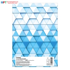 Vở A4 Campus 3D Pattern 200 trang - Dòng kẻ ngang