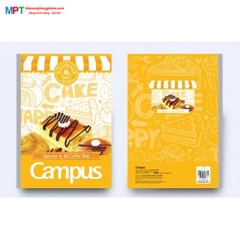 Vở kẻ ngang có chấmCampus Coffee Shop 200 trang - Mua 5 quyển tặng bút bi