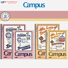 [MẪU MỚI 2024] Vở kẻ ngang Campus Doraemon Phong Cách Retro 80 trang - Mua 10 tặng 1 bút bi