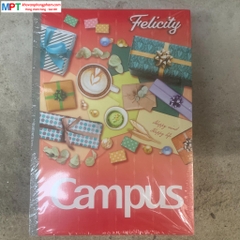[MẪU MỚI 2023] Vở kẻ ngang Campus Gift 2 120 trang - Mua 10 quyển tặng bút bi hoặc túi Clear