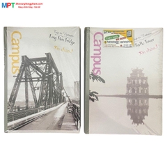 [MẪU MỚI 2023] Vở Campus HANOIAN 80 trang dòng kẻ ngang - Mua 10 quyển tặng bút bi