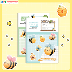 Vở 4 ô ly MORI 80 trang Hải Tiến 2050 - Định lượng 100gsm - Mua 5 tặng 1 bút chì