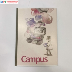 Vở Campus TIE DYE 80 trang (Dòng kẻ ngang có chấm) - Mua 10 quyển tặng bút bi