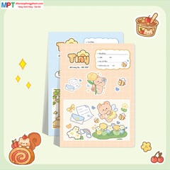 Vở 4 ô ly TINY 48 trang Hải Tiến 1237 - Giấy định lượng 120gsm - Mua 10 tặng 1 bút chì