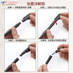 Bút viết thư pháp kèm ống mực Baoke S20 (1+1S20)