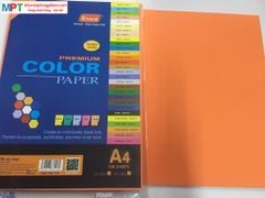 Bìa màu A4 MÀU VÀNG NGHỆ - Định lượng 160gsm - 100 tờ/tập