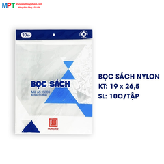 Nilon Bọc sách Hồng Hà 3269 - Kích thước: 190x265mm - Dành cho sách giáo khoa cải cách
