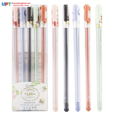 Bút nước nhiều màu 0.38mm M&G AGP175Y8 (vỉ 5 màu)