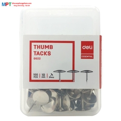 [THANH LÝ] Ghim mũ inox Deli 0022