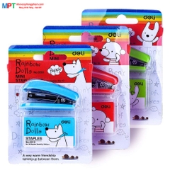 Dập ghim số 10 Deli 0253 kèm ghim