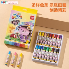 Bút sáp màu dầu 18 màu Deli 6962 (Sáp dầu)