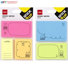 Giấy nhớ Deli A55502 nhiều màu ngộ nghĩnh