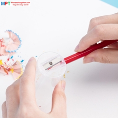 Bút chì màu 12 màu Deli EC00807 - Họa tiết Super Wings kèm gọt chì