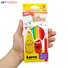 Bút chì màu 12 màu Larva Deli EC115-12
