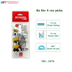 Bộ eke 4 sản phẩm Hồng Hà 3476