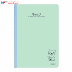 Vở kẻ ngang Klong chấm may dán gáy 120 trang mã 841 - Định lượng 100gsm - Kích thước 175x250mm