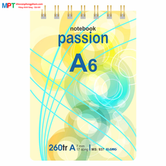 Sổ lò xo KLONG kép ngang khổ A6 260 trang 937 - Định lượng 70gsm - Kích thước 105x148mm