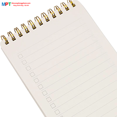 Sổ lò xo KLONG To Do List kép bìa nhựa 2 mặt khổ B6 120 trang 955 - Định lượng 100gsm - Kích thước 97x174mm