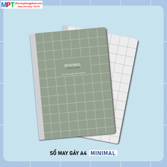 Sổ may gáy bìa bồi A6 Hải Tiến 200 trang MINIMAL 8991 - Định lượng 70gsm
