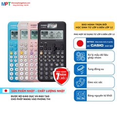 [VỎ HỘP MỚI T11/2024] Máy tính Casio FX-880BTG - Tặng kèm 2 bút bi Pilot và 10 bút bi hoặc 1 file 20 lá trị giá 30K