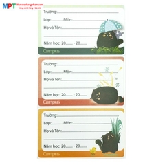 Nhãn vở Campus Meow NT-MEO-18 (18 nhãn/túi)