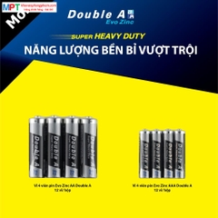 Vỉ 4 viên Pin AA Double A Evo Zinc đóng màng co - Pin tiểu