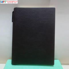 Sổ bìa da A5 cài bút ở gáy nhiều màu Heeton 25098