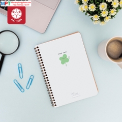 Sổ lò xo bìa nhựa cao cấp VIVA khổ A6 Hải Tiến 200 trang 6539 (KT: 100x150mm) - Kẻ Caro 5x5mm