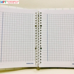 Sổ Binder còng nhựa dòng kẻ 4 ly ngang Campus Line Filed khổ A5 - 50 tờ đơn