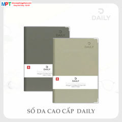 Sổ bìa da DAILY 5 - 160 trang 8762 - Kích thước 135 x 195mm - Định lượng 70gsm, dòng kẻ ngang