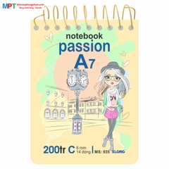 Sổ lò xo Klong A7 200 trang 935 (82x110mm)