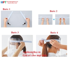 Tấm kính chắn giọt bắn Plus Chính Hãng (không cần mũ)