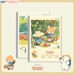 Vở kẻ ngang Haplus 80 trang TARO 9066 - Định lượng 70gsm, giấy vàng chống lóa - Mua 10 quyển tặng 1 bút bi